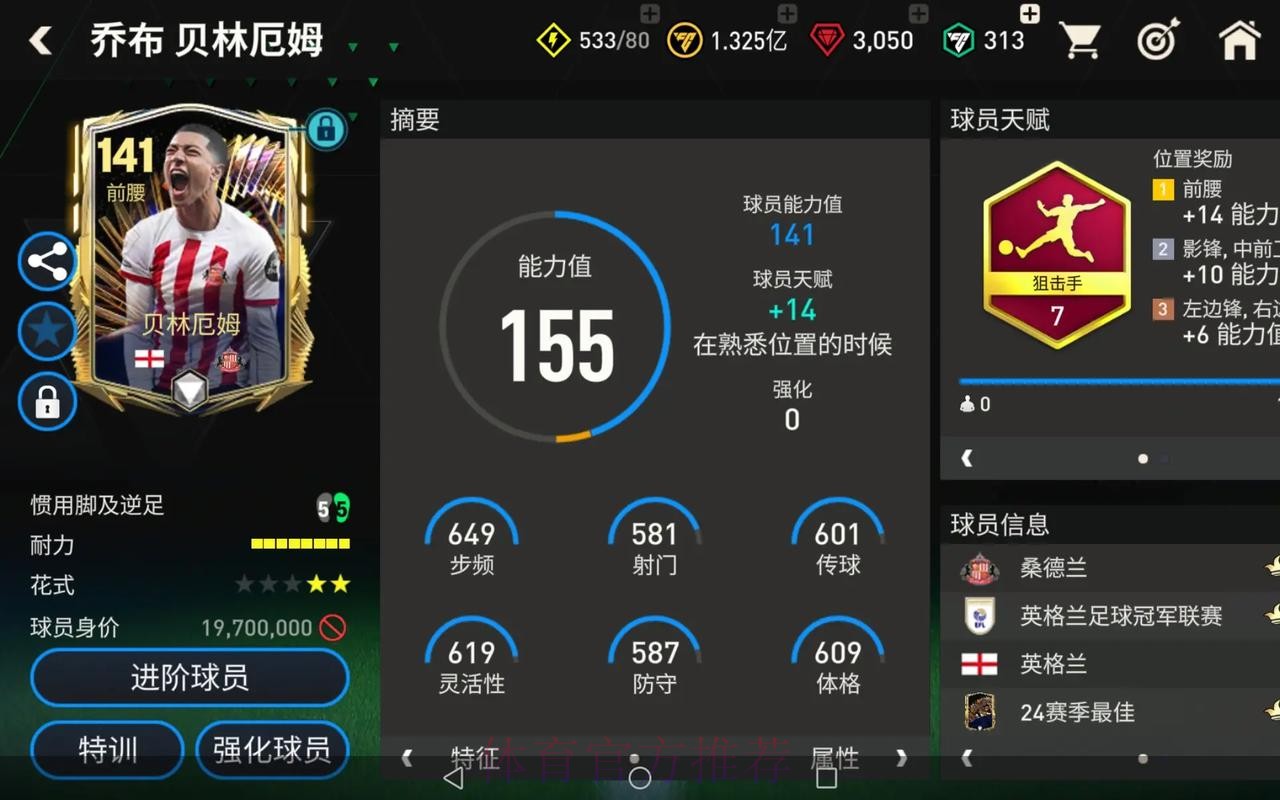 本届世界杯巴西贝林厄姆数据统计全解析